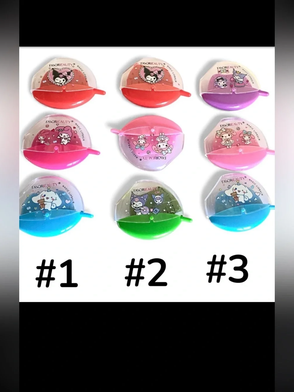 🎅🏻 SALE! Hello Kitty 3pc set of color changing lip gloss / balm Brand New